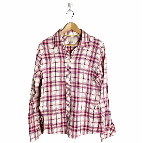Banana Republic plaid soft wash button down shirt